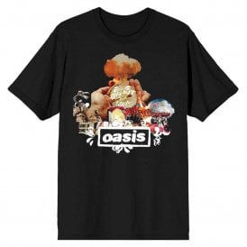 Rock Off Oasis Atomic T Shirt in Black