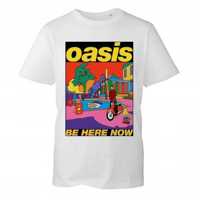 Rock Off Oasis Be Here Now Illustration in White