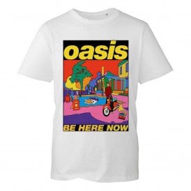 Rock Off Oasis Be Here Now Illustration in White