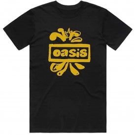 Rock Off Oasis Drawn Logo T Shirt in Black