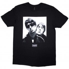 Rock Off Oasis Noel & Liam Square Photo in Black