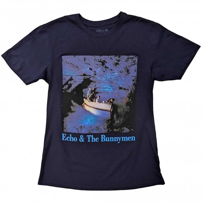 Rock Off Ocean Rain Echo & The Bunnymen T Shirt in Navy