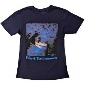 Rock Off Ocean Rain Echo & The Bunnymen T Shirt in Navy