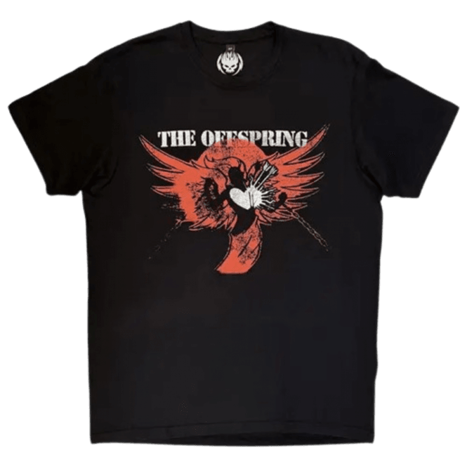 Rock Off Offspring Rise And Fall T Shirt in Black