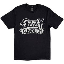 Rock Off Ozzy Vintage Logo T Shirt Black