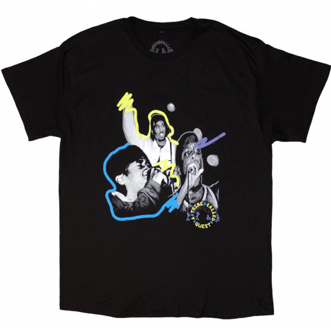 Rock Off Paint A Tribe Called Quest T-Shirt - Black