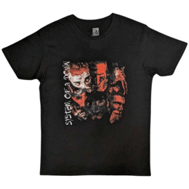 Rock Off Painted Faces Soad T Shirt in Black