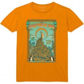 Rock Off Peacock Fleetwood Mac T Shirt in Orange