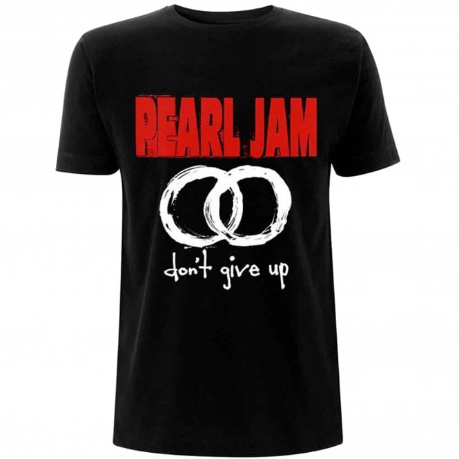 Rock Off Pearl Jam Dont Give Up T Shirt in Black
