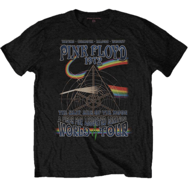 Rock Off Pink Floyd Assorted Lunatics T Shirt in Black