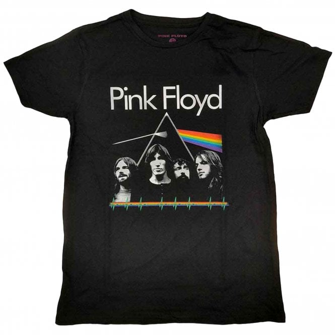 Rock Off Pink Floyd Dsotm Band And Pulse T Shirt in Black