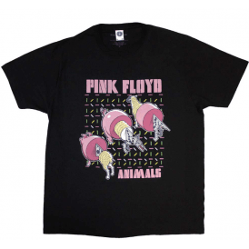Rock Off Pink Floyd Pig Wolf Sheep T Shirt Black