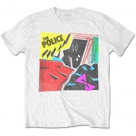 Rock Off Police Dont Stand So Close T Shirt in White