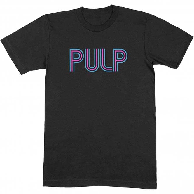 Rock Off Pulp Intro Logo T Shirt in Black