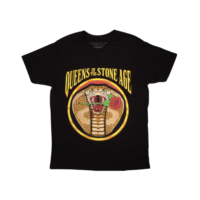 Rock Off Qotsa Cobra T Shirt Black
