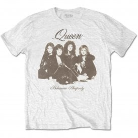 Rock Off Queen Bo Rap Portrait T Shirt in White