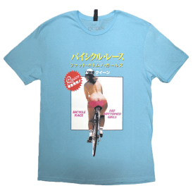 Rock Off Queen Fat Bottom Girls T-Shirt - Blue