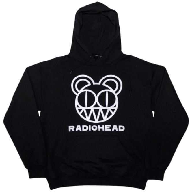 Rock Off Radiohead Bear Head Hoodie Black