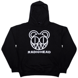 Rock Off Radiohead Bear Head Hoodie Black