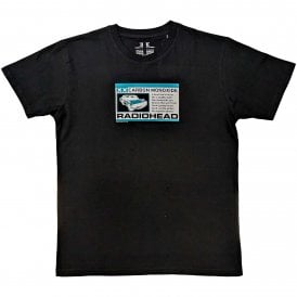 Rock Off Radiohead Carbon Patch T Shirt in Black