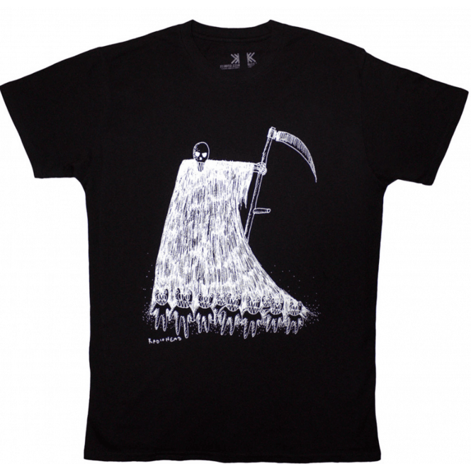 Rock Off Radiohead Grim Reaper T-Shirt - Black