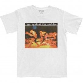 Rock Off Rage Against The Machine Anger Is A Gift T Shirt in White