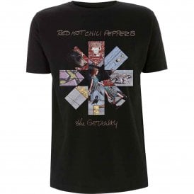 Rock Off Red Hot Chilli Peppers Getaway Album Asterisk T Shirt in Black