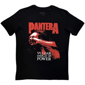 Rock Off Red Vulgar Pantera T Shirt in Black