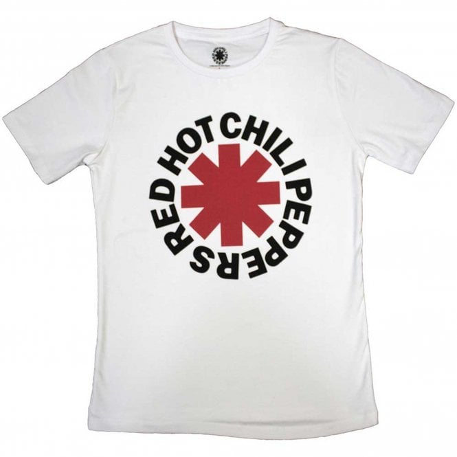 Rock Off RHCP Classic Asterisk T Shirt in White