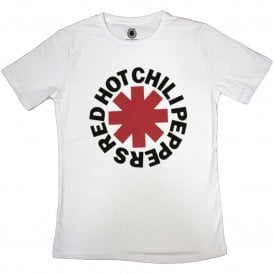 Rock Off RHCP Classic Asterisk T Shirt in White
