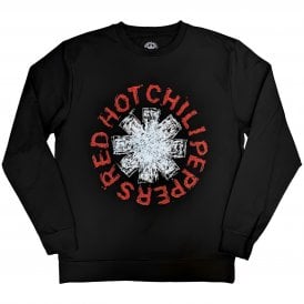 Rock Off Rhcp Scribble Asterisk Sweatshirt Black
