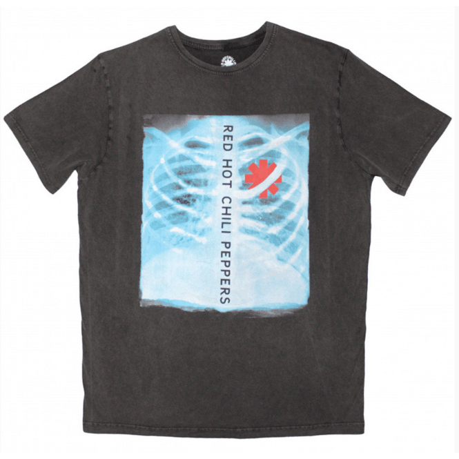 Rock Off RHCP X-Ray T-Shirt - Charcoal Grey