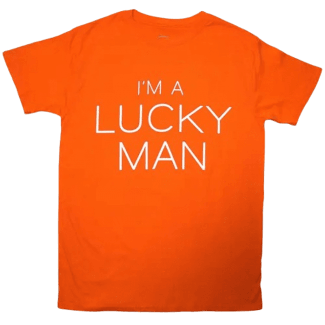 Rock Off Richard Ashcroft Lucky Man T Shirt Orange