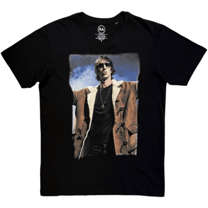 Rock Off Richard Ashcroft Photo T Shirt in Black