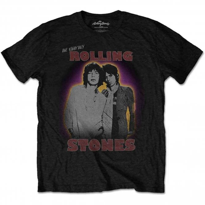 Rock Off Rolling Stones Mick And Keith T Shirt in Black