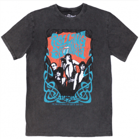 Rock Off Rolling Stones Psych Montage T Shirt Charcoal