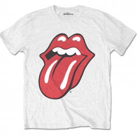 Rock Off Rolling Stones Tongue T Shirt in White