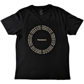 Rock Off Root Circle Paramore T Shirt in Black