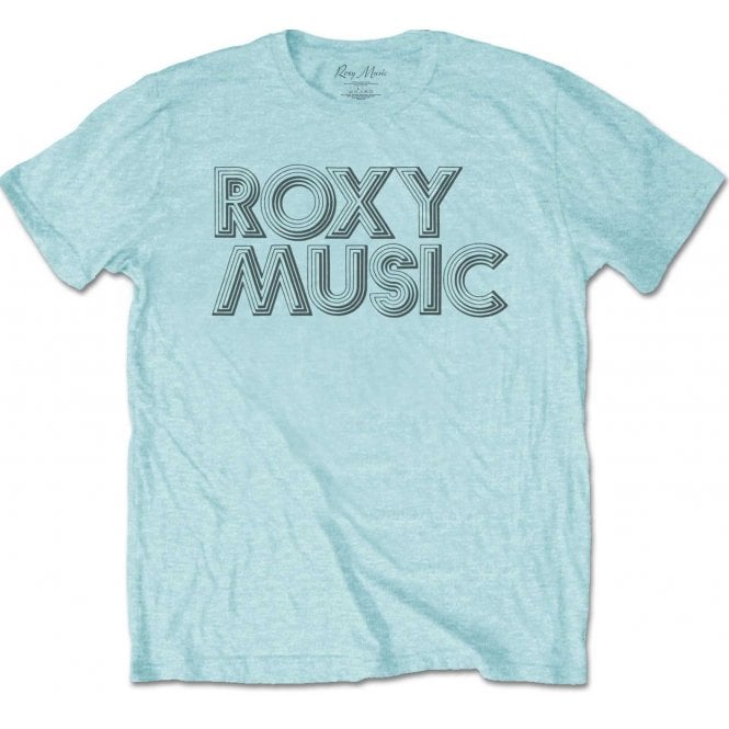 Rock Off Roxy Music Disco Logo Light Blue
