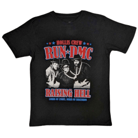 Rock Off Run Dmc Raising Hell Americana T Shirt Black