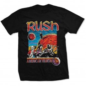Rock Off Rush Us Tour 1978 T Shirt in Black