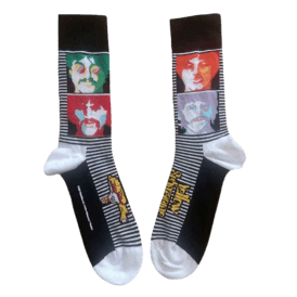 Rock Off Sea Of Science Beatles Socks in Black