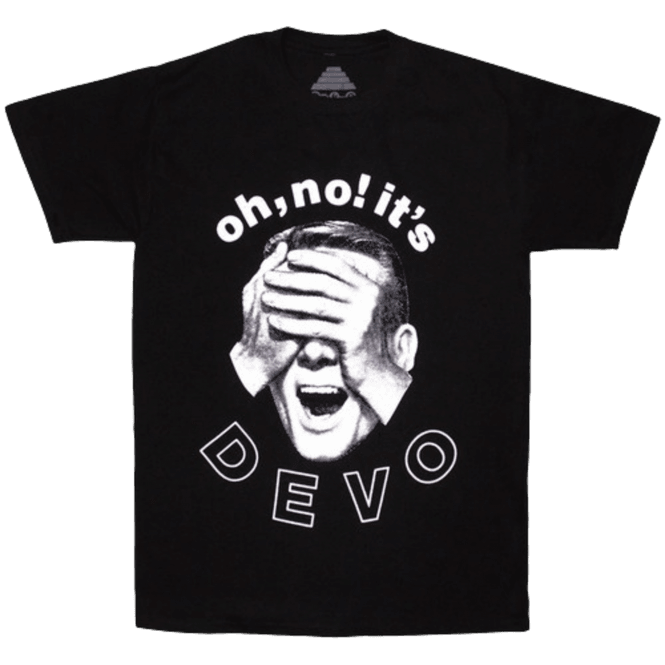 Rock Off Shocked Daddy Devo T Shirt in Black