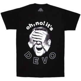 Rock Off Shocked Daddy Devo T Shirt in Black