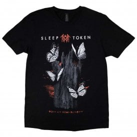 Rock Off Sleep Token Butterflies T Shirt in Black