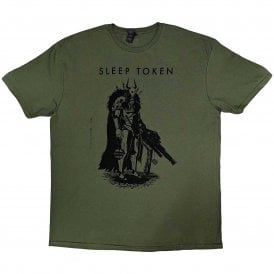 Rock Off Sleep Token The Summoning T Shirt in Green