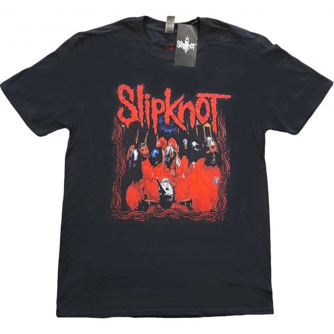 Rock Off Slipknot Band Frame T Shirt in Black