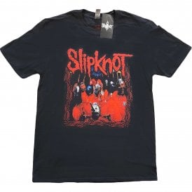 Rock Off Slipknot Band Frame T Shirt in Black