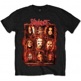 Rock Off Slipknot Rusty Face T Shirt in Black