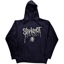 Rock Off Slipknot Splatter Hoodie - Navy